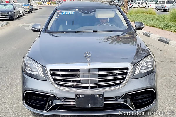 Image of a pre-owned 2018 grey Mercedes-Benz S63 car