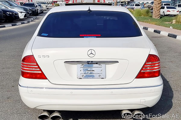 مرسيدس s500 لون ابيض موديل 2005