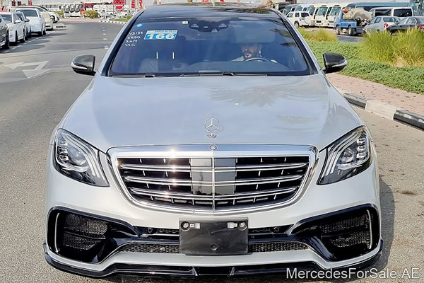 Image of a pre-owned 2014 silver Mercedes-Benz S550 car