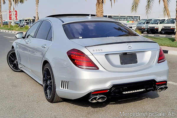 مرسيدس s550 لون فضي موديل 2014