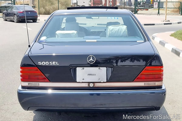 blue 1992 Mercedes s500