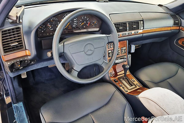 blue 1992 Mercedes s500