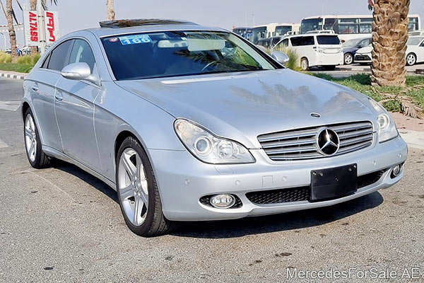 silver 2007 Mercedes cls