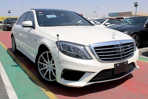 Image of a pre-owned 2017 white Mercedes-Benz S63 car