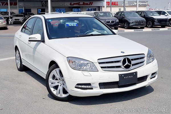 white 2011 Mercedes c300