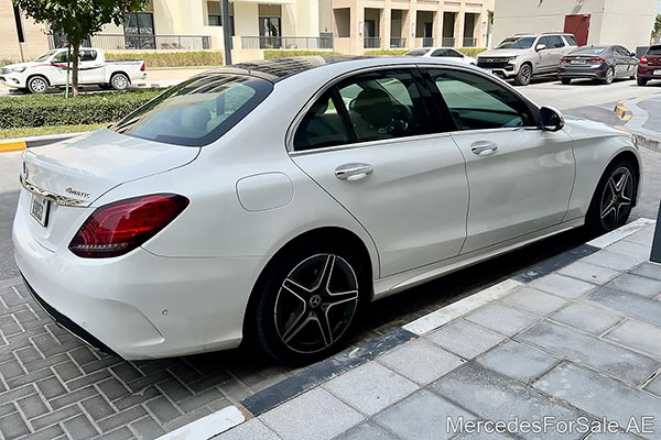 white 2021 Mercedes c300