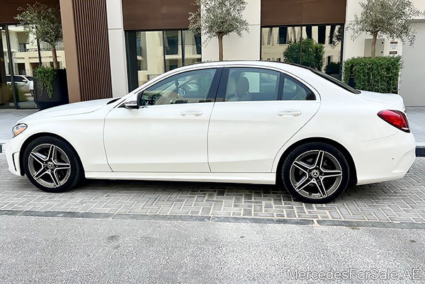 white 2021 Mercedes c300