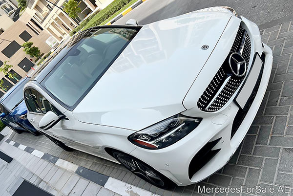 white 2021 Mercedes c300