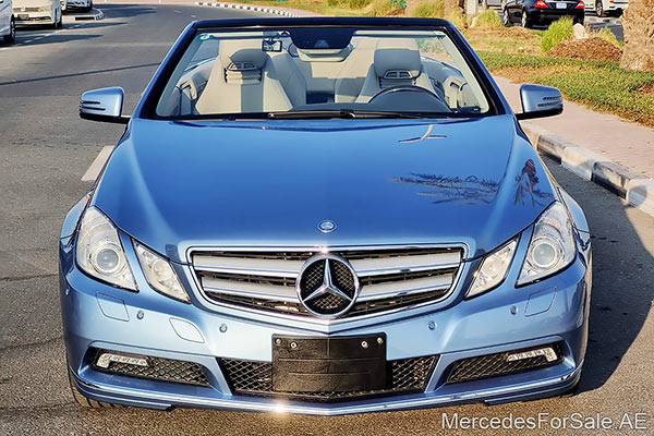 blue 2011 Mercedes e350