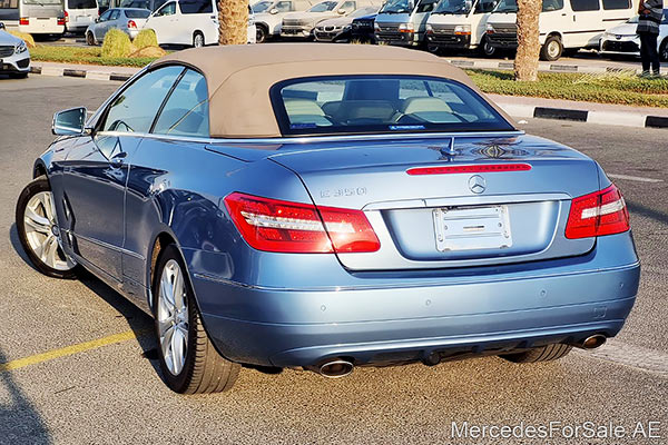 blue 2011 Mercedes e350