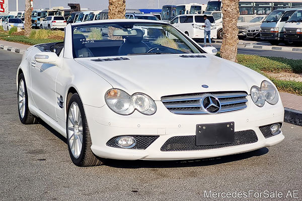 white 2007 Mercedes sl550