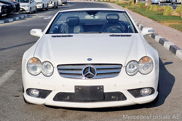 مرسيدس sl550 لون ابيض موديل 2007