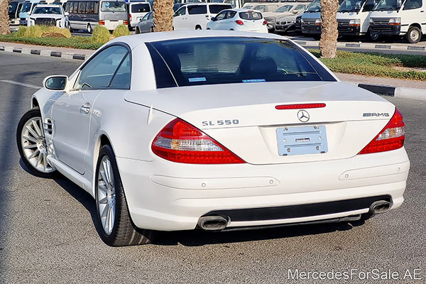 مرسيدس sl550 لون ابيض موديل 2007