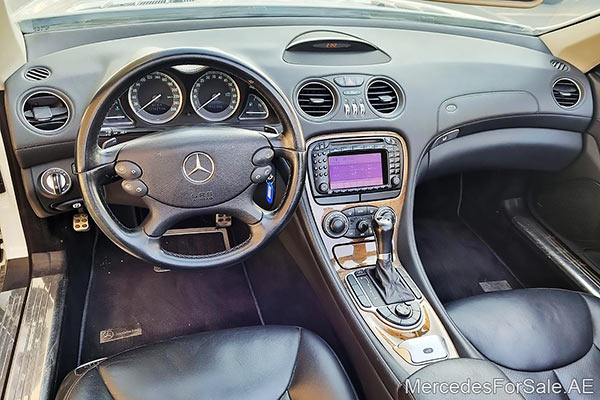 مرسيدس sl550 لون ابيض موديل 2007