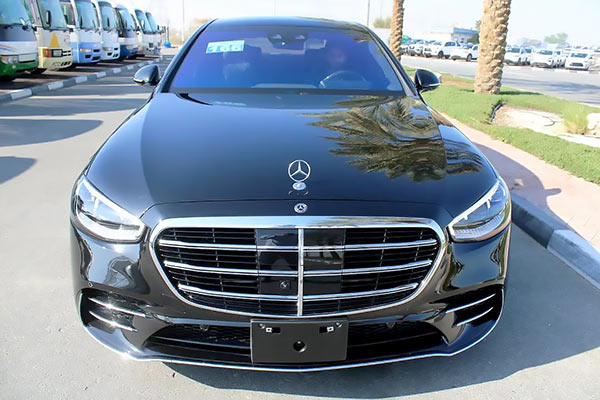 Image of a pre-owned 2021 black Mercedes-Benz S500L car