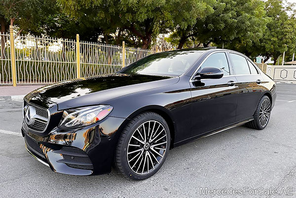 Image of a pre-owned 2019 black Mercedes-Benz E300 car