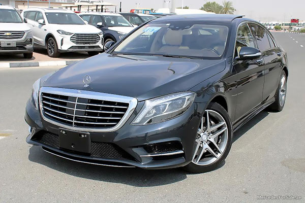 Image of a pre-owned 2015 black Mercedes-Benz S550L car