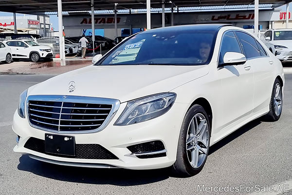 white 2015 Mercedes s550