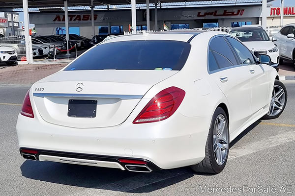 white 2015 Mercedes s550