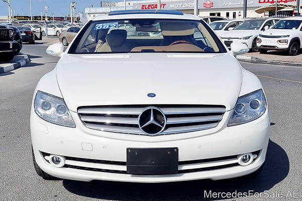 Image of a pre-owned 2007 white Mercedes-Benz Cl550 car