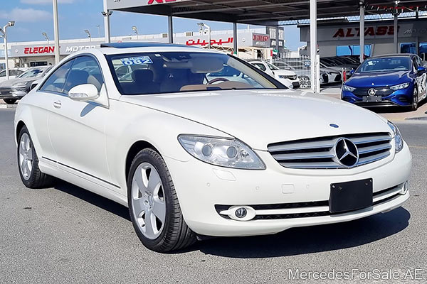 white 2007 Mercedes cl550