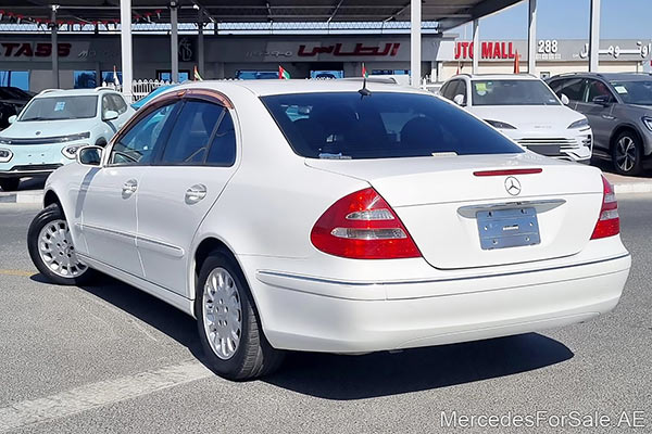 white 2003 Mercedes e240