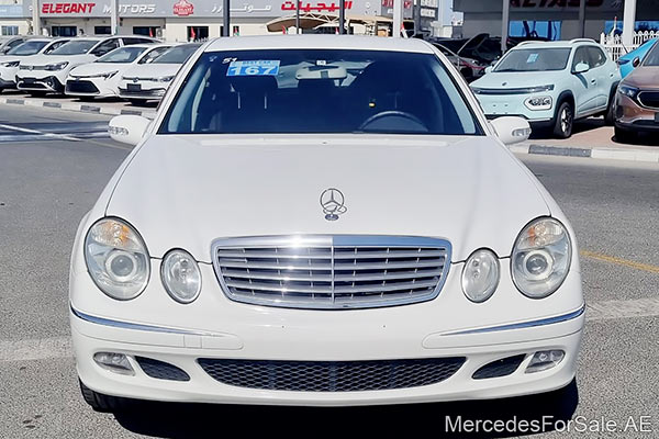 white 2003 Mercedes e240