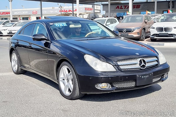 black 2008 Mercedes cls350