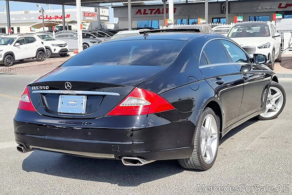 black 2008 Mercedes cls350