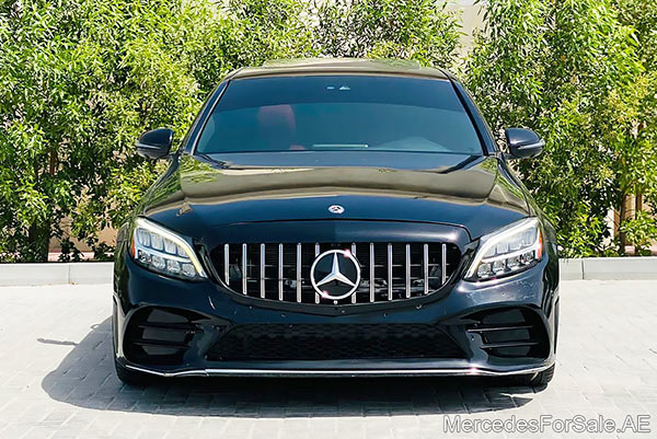 Image of a pre-owned 2020 black Mercedes-Benz C300 car