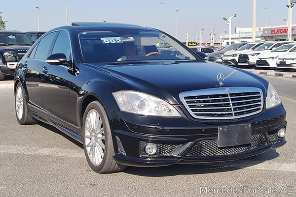 Image of a pre-owned 2009 black Mercedes-Benz S550 car