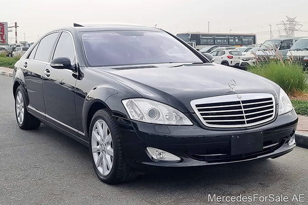 black 2007 Mercedes s550