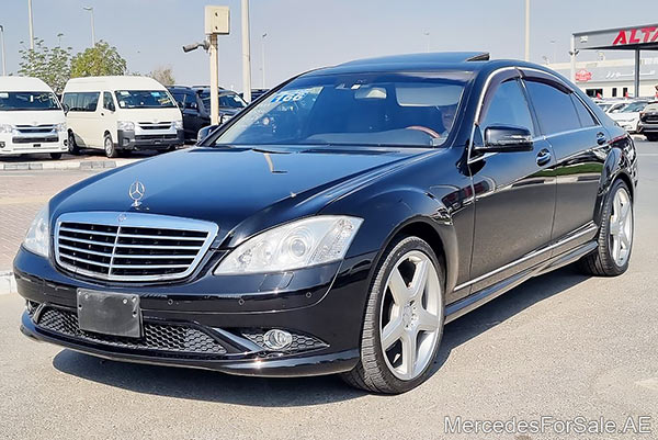 Image of a pre-owned 2007 black Mercedes-Benz S550 car