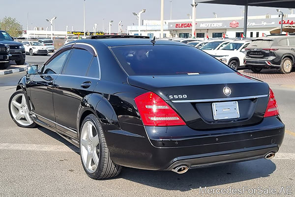 black 2007 Mercedes s550