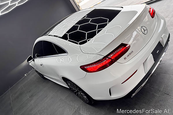 white 2019 Mercedes e450