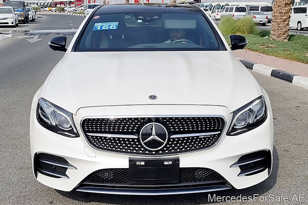 Image of a pre-owned 2019 white Mercedes-Benz E53 car