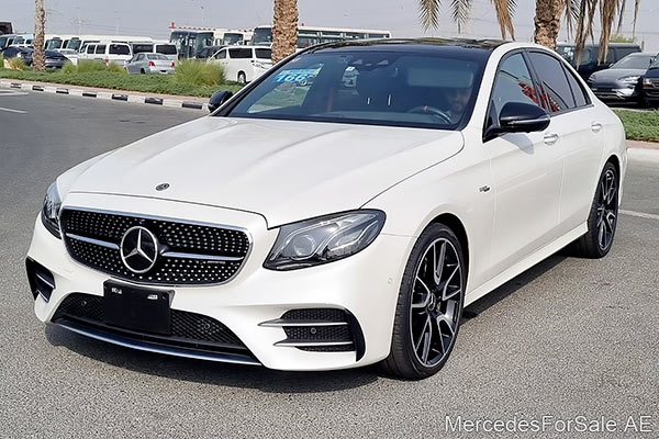 white 2019 Mercedes e53