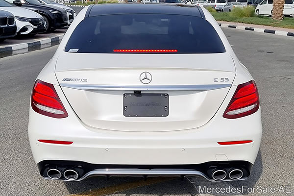 white 2019 Mercedes e53