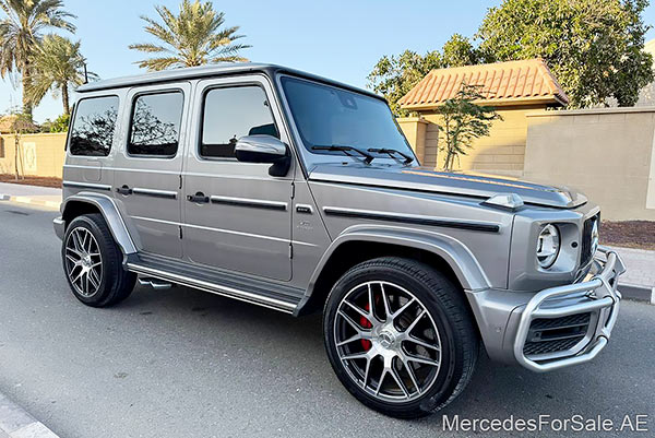 Image of a pre-owned 2019 silver Mercedes-Benz G63 car