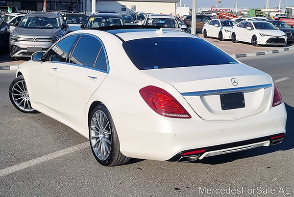 white 2015 Mercedes s550