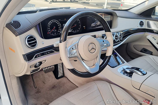 white 2018 Mercedes s560