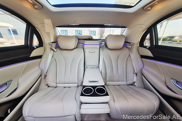 white 2018 Mercedes s560