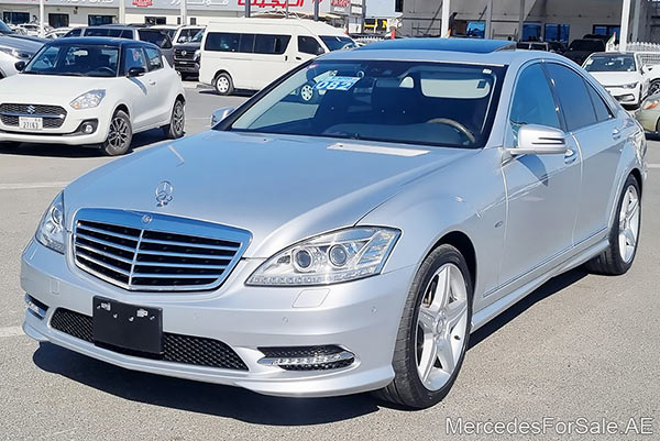 Image of a pre-owned 2012 silver Mercedes-Benz S350 car