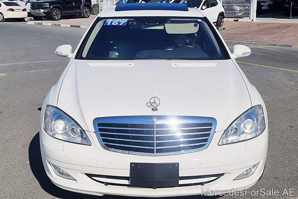 Image of a pre-owned 2007 white Mercedes-Benz S350 car