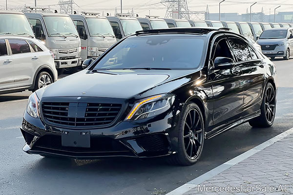 Image of a pre-owned 2015 black Mercedes-Benz S63 car