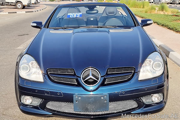 black 2005 Mercedes slk350