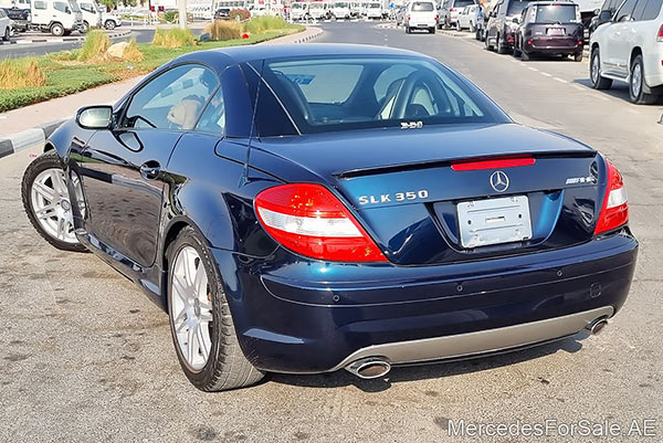 black 2005 Mercedes slk350