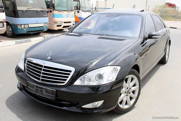 Image of a pre-owned 2008 black Mercedes-Benz S550L car