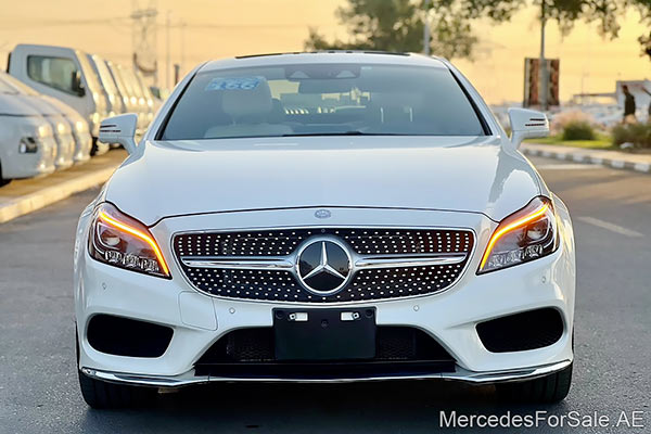 white 2016 Mercedes cls400