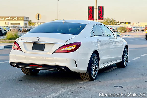 white 2016 Mercedes cls400